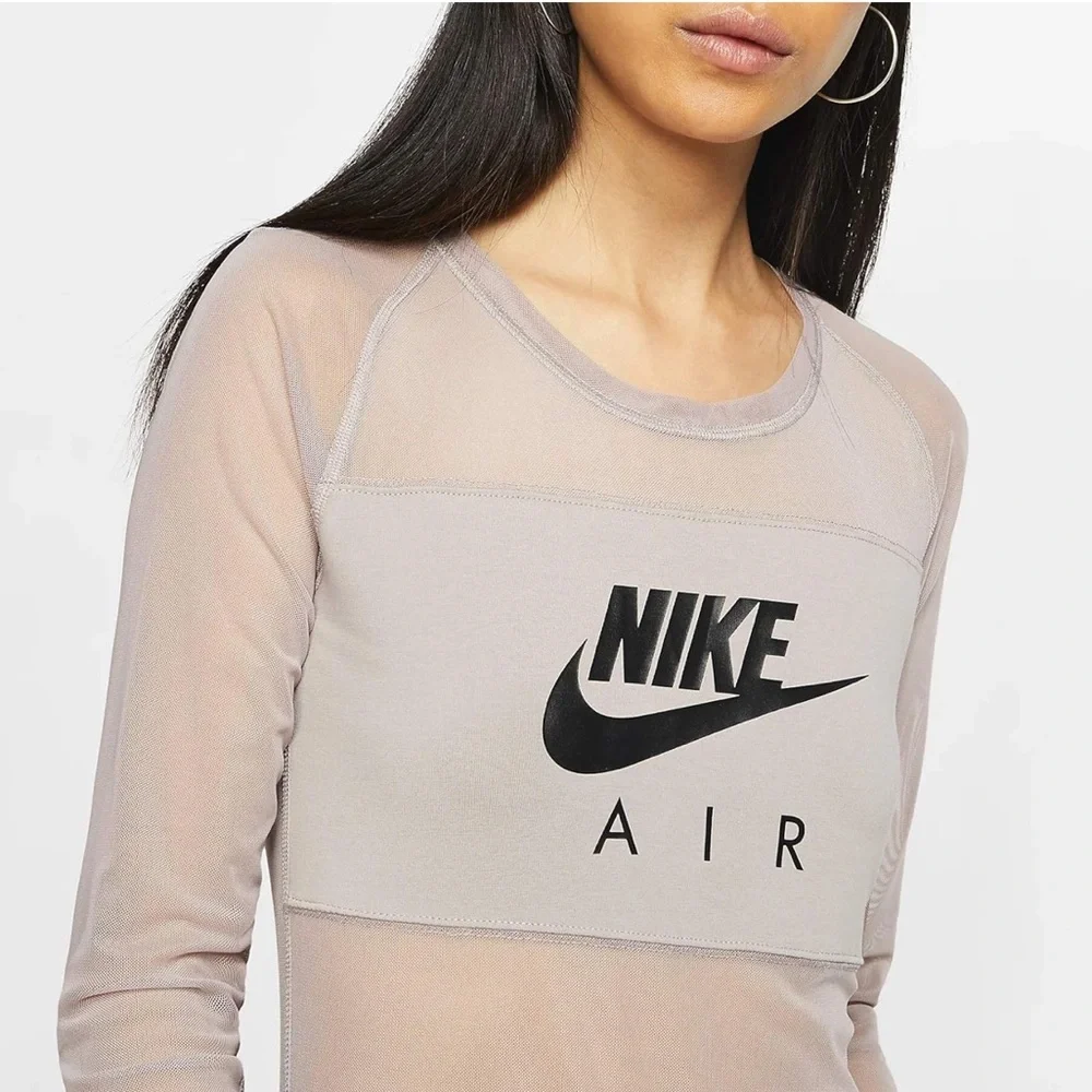 Nike Air Mesh Bodysuit (Size Small) Tan NWOT